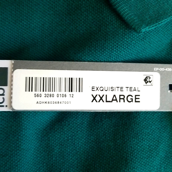 NWT Men's Exquisite Teal Polo - Picture 5 of 5